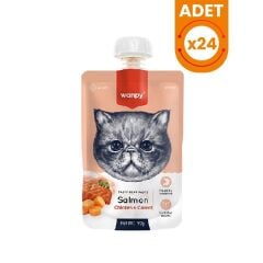 Wanpy Taze Somonlu ve Tavuklu Et Ezmesi Doğal Kedi Ödülü 90 Gr