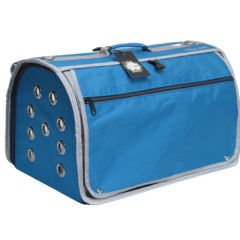 Leon Pet İki Fonksiyonlu Akustik Taşıma Çantası Mavi 32x48x28h Cm