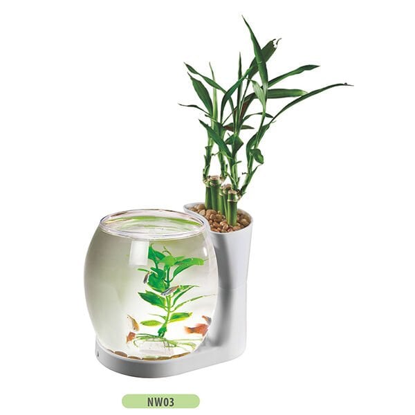 Resun Aquasyncro Işıklı Fanus Akvaryum 3 Lt