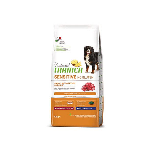 Natural Trainer Kuzu Etli Glutensiz Hassas Yetişkin Köpek Maması 12 Kg
