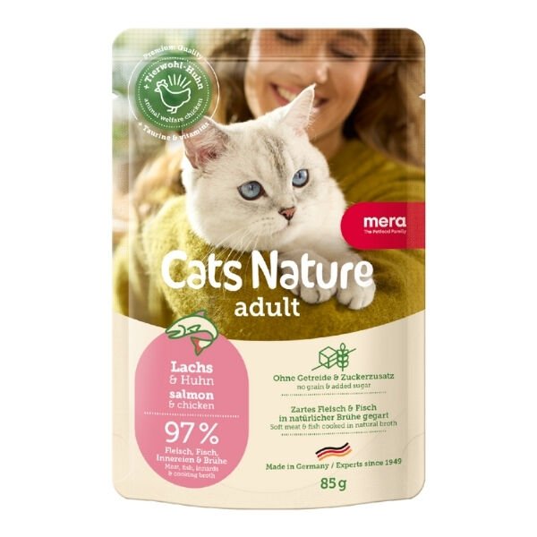 Mera Cats Nature Somonlu Pouch Yetişkin Konserve Kedi Maması 85 Gr 1 Adet