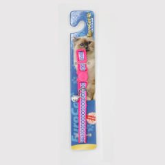 Euro Cat Kedi Boyun Tasması Reflektörlü Pembe Çiçek Desenli 10 Mm 28 Cm