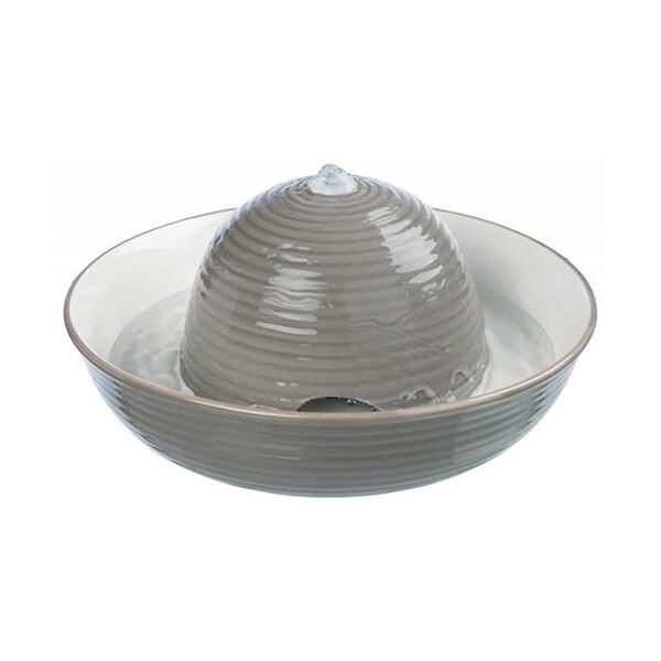 Trixie Köpek Seramik Otomatik Su Kabı Beyaz/Gri 1.5 Lt