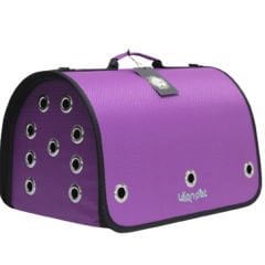 Leon Pet Kapalı Fly Bag Taşıma Çantası Morı 26x42x26h Cm