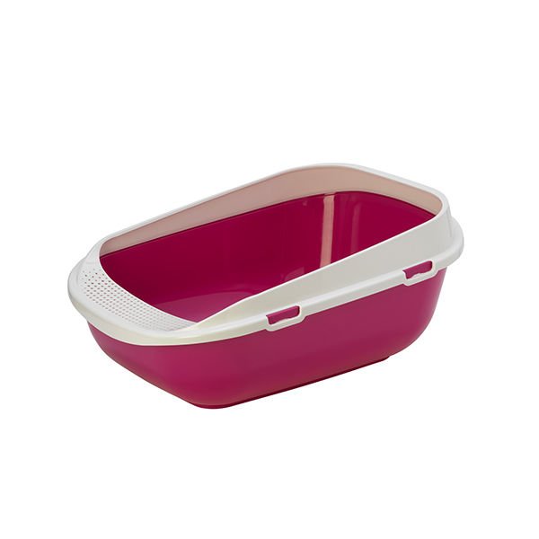 Moderna Mega Tray Açık Kedi Tuvaleti Fuşya 48x65x25 Cm