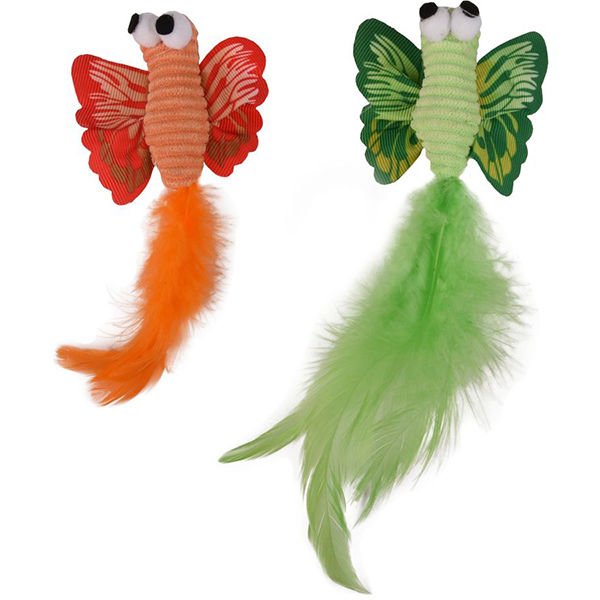 Flamingo Alea Kelebek Tüylü Kedi Oyuncağı