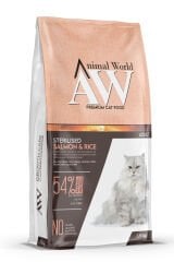 Animal World Sterilised Somonlu Kısırlaştırılmış Kedi Maması 1.5 Kg