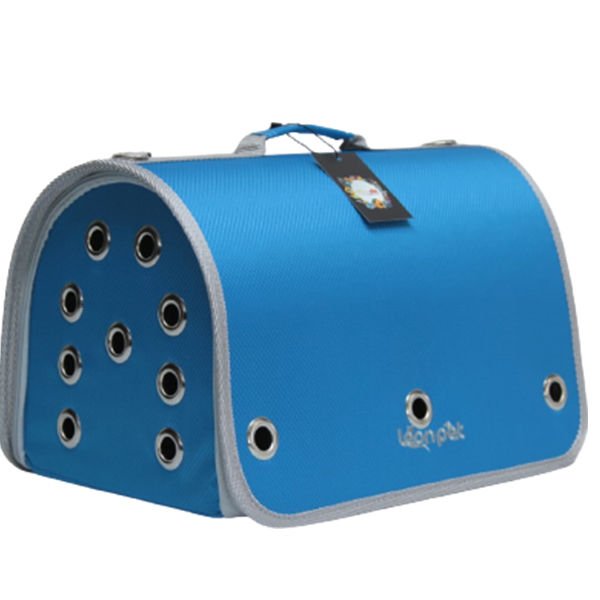 Leon Pet Kapalı Fly Bag Taşıma Çantası Mavi 26x42x26h Cm