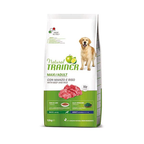 Natural Trainer Adult Maxi Beef Dana Etli Yetişkin Köpek Maması 12 Kg
