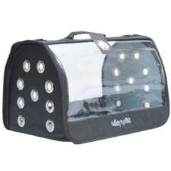 Leon Pet Şeffaf Fly Bag Taşıma Çantası Siyah 46x26x26h Cm