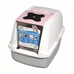 Catit Kapalı Kedi Tuvaleti Pembe 57x46.5x39 Cm