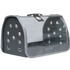 Leon Pet Şeffaf Fly Bag Taşıma Çantası Gri 46x26x26h Cm