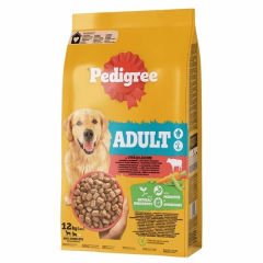 Pedigree Adult Sığır Etli ve Sebzeli Yetişkin Köpek Maması 12 Kg