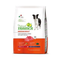 Natural Trainer Adult Medium Beef Dana Etli Yetişkin Orta ırk Köpek Maması 3 Kg