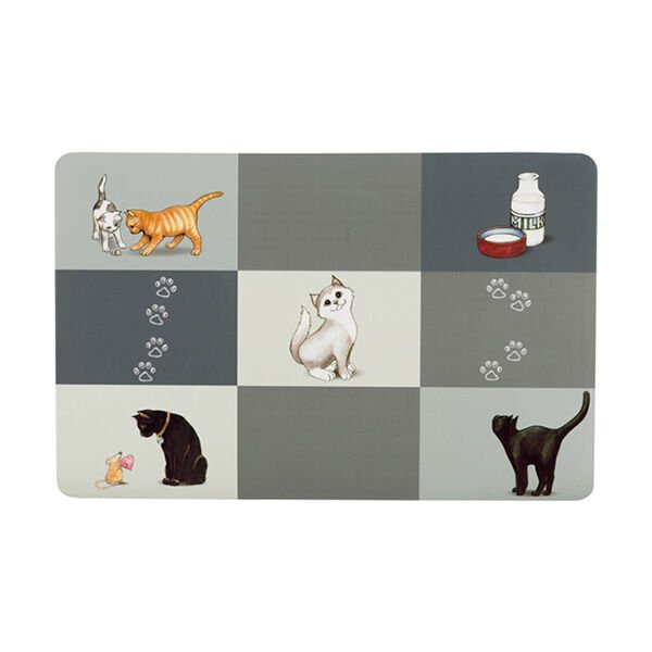 Trixie Kedi ve Köpek Mama ve Su Kabı için Servis Altlığı Gri 44x28 Cm