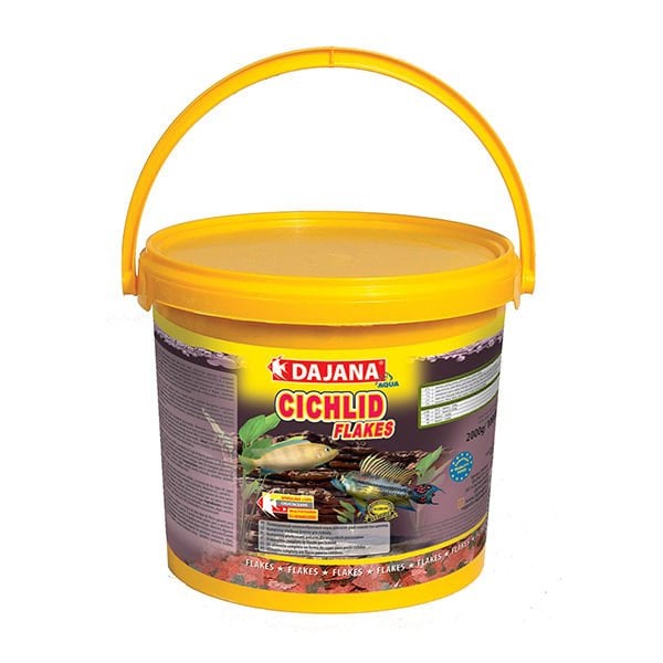 Dajana Cichlid Flakes Akvaryum Balık Yemi 10 Lt 2 Kg