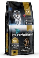 Pro Performance Kuzu Etli ve Yaban Mersinli Orta ve Büyük Irk Yetişkin Köpek Maması 12 Kg
