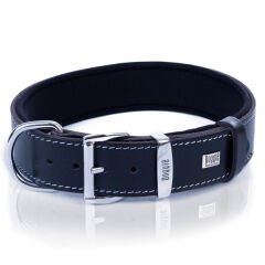 Doggie Comfort Deri Kemik Süslü Köpek Boyun Tasması Small Siyah 4x47-55 Cm