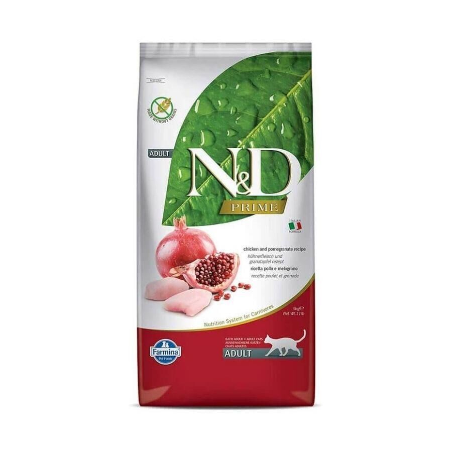 N&D Tahılsız Tavuklu Narlı Yetişkin Kedi Maması 10 kg
