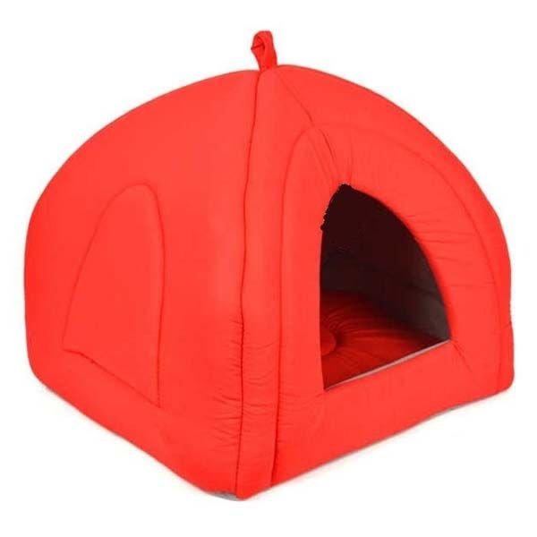 Petpretty Vp-1561 Piramit Kumaş Yuva Kırmızı 43x43x40 Cm