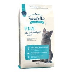 Sanabelle Dental Ağız ve Diş Bakımı Destekleyici Kümes Hayvanlı Yetişkin Kedi Maması 400 Gr