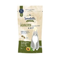Sanabelle Crispies Tavuk ve Ispanaklı Kedi Ödül Maması 55 Gr