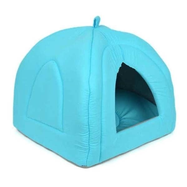 Petpretty Vp-1564 Piramit Kumaş Yuva Mavi 43x43x40 Cm