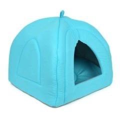 Petpretty Vp-1564 Piramit Kumaş Yuva Mavi 43x43x40 Cm