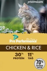 Pro Performance Tavuklu ve Pirinçli Yetişkin Kedi Maması 15 Kg