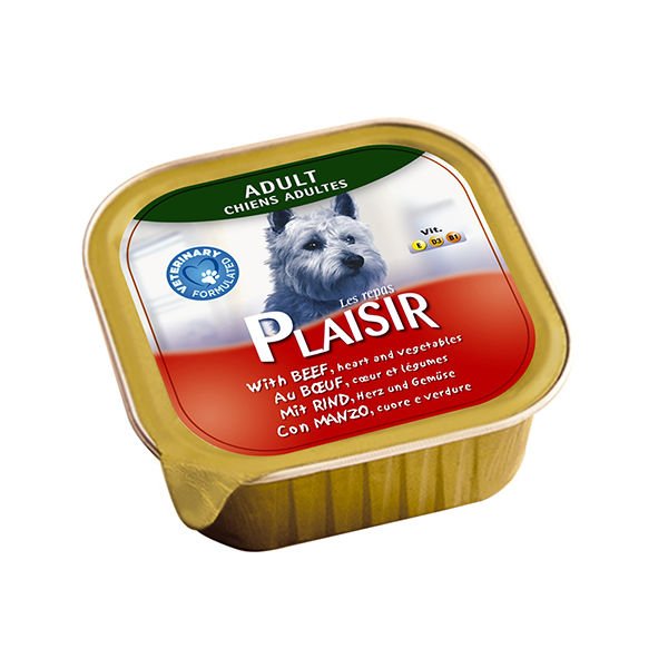 Plaisir Sığır Etli Sebzeli Pate Konserve Köpek Maması 150 Gr