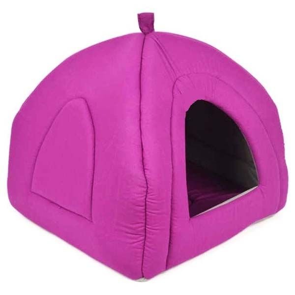 Petpretty Vp-1565 Piramit Kumaş Yuva Mor 43x43x40 Cm