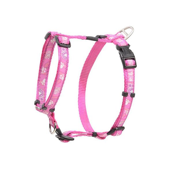 Rogz Fancy Dress Tuig Pati Desenli Köpek Göğüs Tasması Pembe Medium 1.6x32-52 Cm