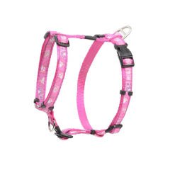Rogz Fancy Dress Tuig Pati Desenli Köpek Göğüs Tasması Pembe Medium 1.6x32-52 Cm