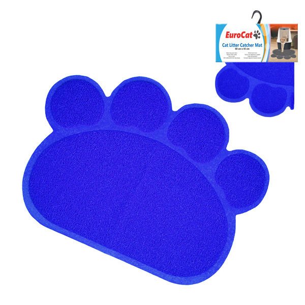 Eurocat Kedi Tuvalet Paspası Lacivert 60x45 Cm