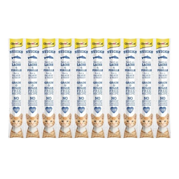 Gimcat Sticks Somonlu ve Alabalıklı Çubuk Kedi Ödül Maması 50 Gr