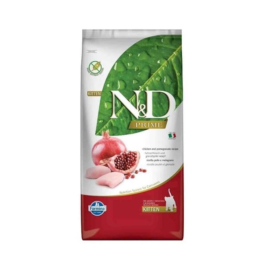 N&D Tahılsız Tavuklu ve Narlı Yavru Kedi Maması 10 kg