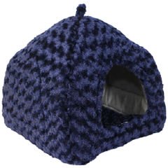 Petpretty Vp-1638 Piramit Peluş Kumaş Yuva Mavi 43x43x40 Cm