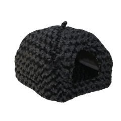Petpretty Vp-5546 Piramit Peluş Kumaş Yuva Siyah 43x43x40 Cm