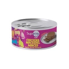 Supreme Cat Kıyılmış Tavuklu ve Uskumrulu Yetişkin Konserve Kedi Maması 85 Gr