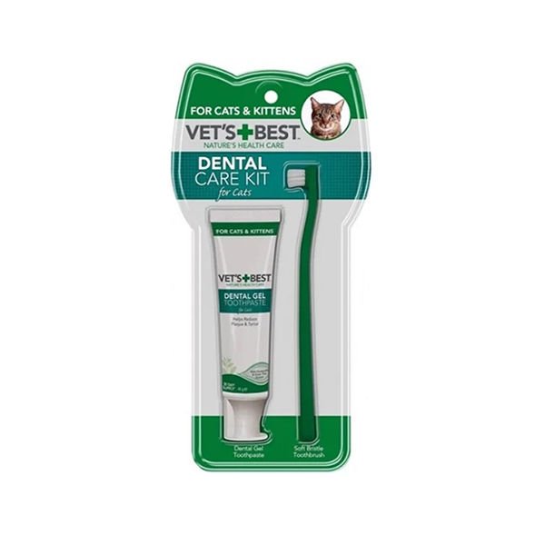 Vet's Best Plak ve Tartar Temizleyen Kedi Ağız ve Diş Bakım Seti 45 Gr