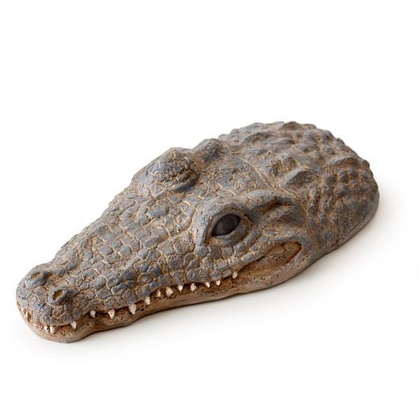 Exo Terra Sürüngen Timsah Şekilli Kaplumbağa Adası 21x11x 4.5 Cm