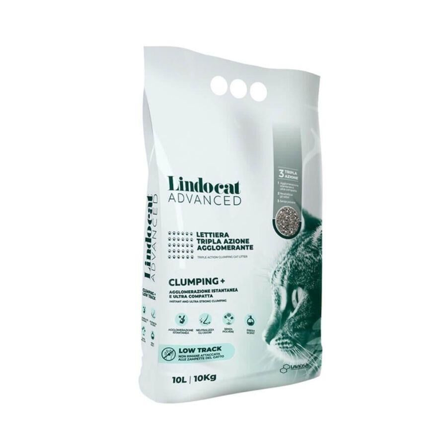 Lindocat Advanced Pati İzi Bırakmayan Ekstra Topaklanan Bentonit Kedi Kumu 10 Lt