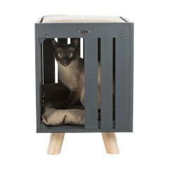 Trixie Cave Alva Kedi Oyun Evi Gri/Bej 36x51x36 Cm