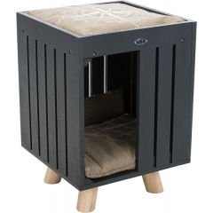 Trixie Cave Alva Kedi Oyun Evi Gri/Bej 36x51x36 Cm
