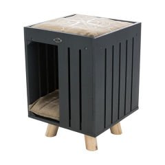 Trixie Cave Alva Kedi Oyun Evi Gri/Bej 36x51x36 Cm