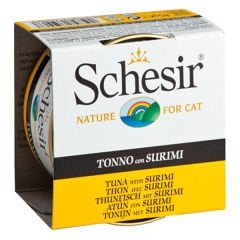 Schesir Ton Balık ve Surimi Jöleli Konserve Kedi Maması 1 Adet 85 Gr