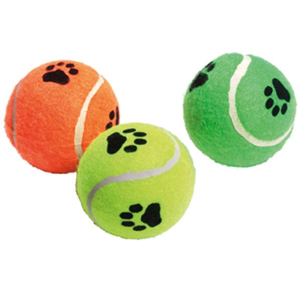 Flamingo Sesli Tenis Topu 3 lü Köpek Oyuncağı