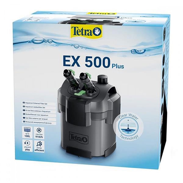 Tetra Ex 500 Plus Tatlı ve Tuzlu Su Akvaryum Dış Filtre 5.5 W 910 Lt/s 22x22x35 Cm