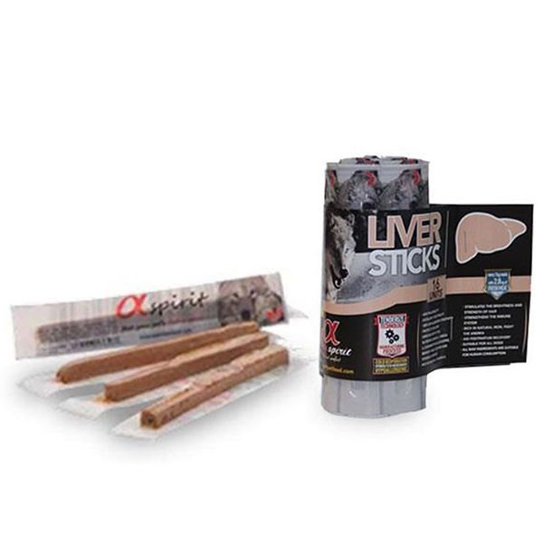 Alpha Spirit Ciğerli Sticks Köpek Ödül Maması 16x10 Gr