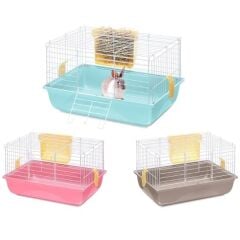 İmac Easy 60 Gine Pig ve Kemirgen Kafesi Mavi 60.5x40.5x36 Cm